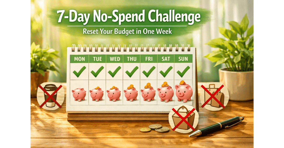 Home 14 A 7-day no-spend challenge is a short, practical way to reset those habits. In just one week, you'll see where your money leaks and kickstart a more intentional approach to spending.
