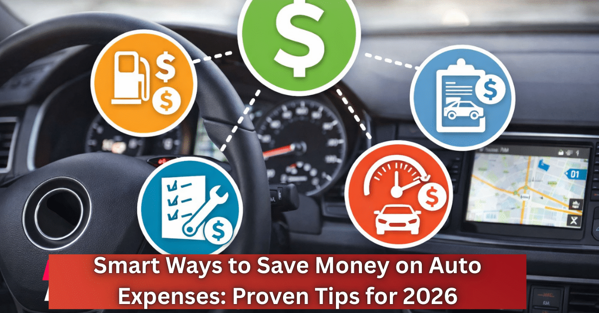 Home 4 Smart ways to save money on auto expenses infographic